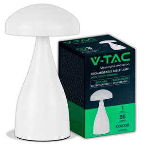 LED Table Lamp 800mAH Battery 120*220 3IN1 White Body