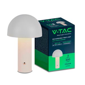 LED Table Lamp 1800mAH Battery 150*250 3IN1 White Body