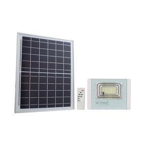 12W LED Solar Floodlight 6400K White Body
