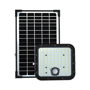 30W LED Solar Floodlight LiFePo Battery Black 4000K