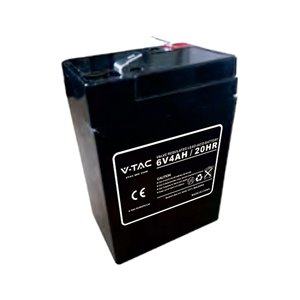 Batteria al Piombo Acido 6V 4Ah per Allarmi, Videosorveglianza, UPS Terminali T1 70*47*101mm