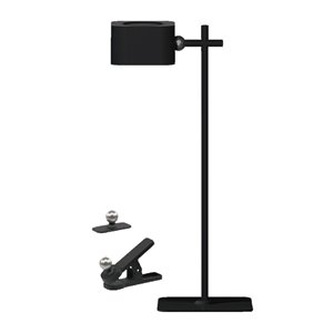 3W LED Magnetic Table Lamp With Battery 1800mAh CCT: 3IN1 Black Body