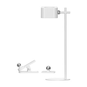 3W LED Magnetic Table Lamp With Battery 1800mAh CCT: 3IN1 White Body