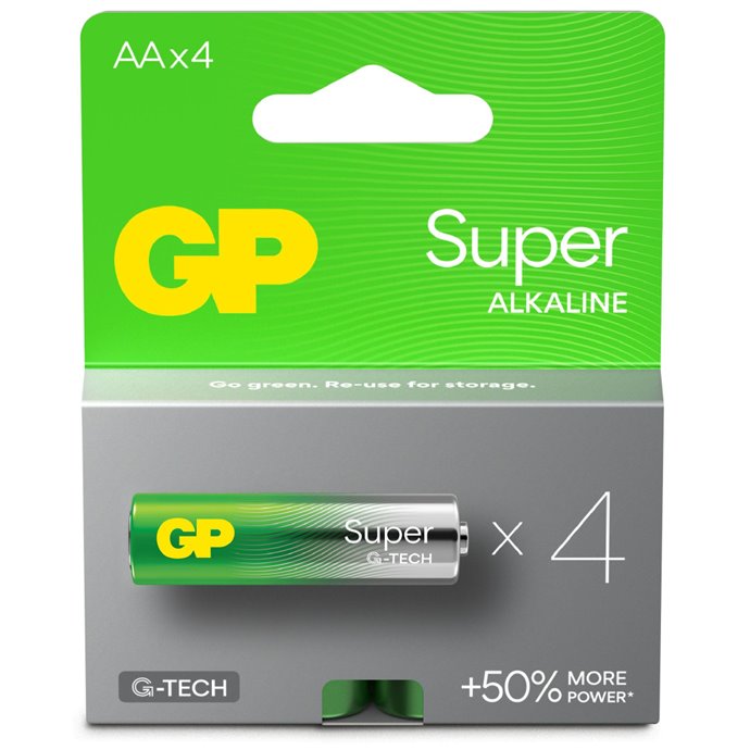 Batteria Super Alcalina 1,5V Stilo AA / 15A-2U4 / LR6 (Confezione 4 Pezzi) Batteria Super Alcalina 1,5V Stilo AA / 15A-2U4 / LR6 (Confezione 4 Pezzi)