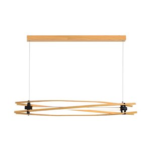 LED Designer Pendant Lampholder Wood Painting+White Body L1200