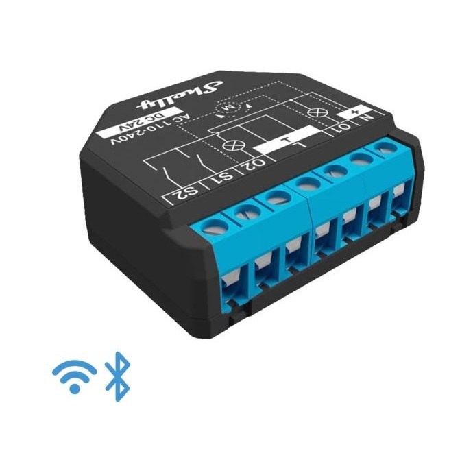 Shelly Plus 2PM - Smart Relay Tapparelle 16A AC/DC WiFi + PM Shelly Plus 2PM - Smart Relay Tapparelle 16A AC/DC WiFi + PM