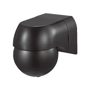 PIR Wall Sensor With Moving Head Full Black