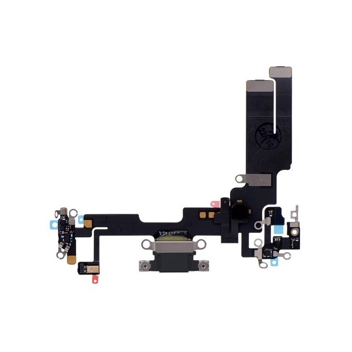 Porta di ricarica per iPhone 14 Midnight Black Originale Porta di ricarica per iPhone 14 Midnight Black Originale