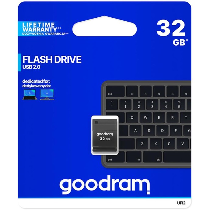 Pendrive Goodram UPI2 32GB USB MINI 2.0 blk - retail blister Pendrive Goodram UPI2 32GB USB MINI 2.0 blk - retail blister
