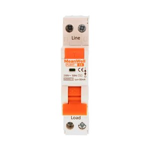 Magnetotermico Differenziale MeanWell Tipo AC Curva C 1P+N 1M 6kA C6A AC 230V