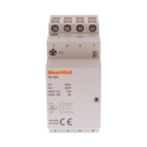 Contattore MeanWell 4P 2M 4NO 25A AC 230V IP20