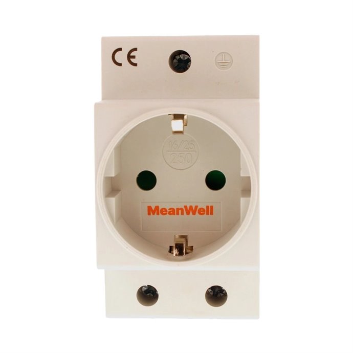 Presa Schuko Tipo F MeanWell 2M 25A AC 250V IP20 Certificata IEC60884 Presa Schuko Tipo F MeanWell 2M 25A AC 250V IP20 Certificata IEC60884