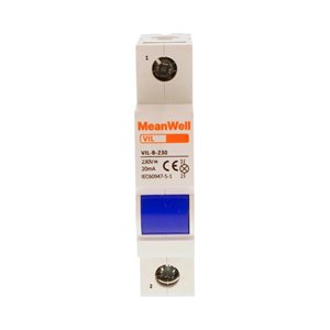 Indicatore LED Blu MeanWell 1 Polo 1M 230V AC IP20 IEC60947