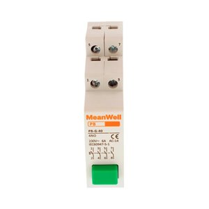 Pulsante con Spia Luce LED MeanWell Verde 1M 4NO 16A AC 230V IP20 IEC60947