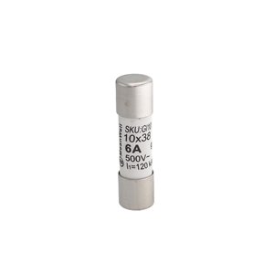 Fusibili AC MeanWell 500V D10X38mm 6A IP20 Certificati IEC60269 (10pz)