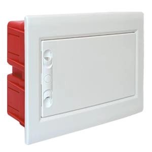 Centralino da Incasso MeanWell con Portello Cieco e Telaio Estraibile 8 Moduli 330x255x80mm Bianco