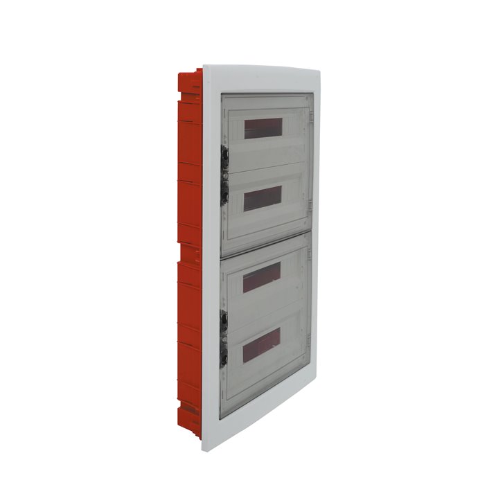 Centralino da Incasso MeanWell 72 Moduli 465x855x95mm Bianco RAL 9016 IP40