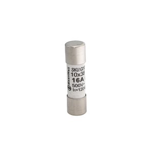 Fusibili AC MeanWell 500V D10X38mm 16A IP20 Certificati IEC60269 (10pz)