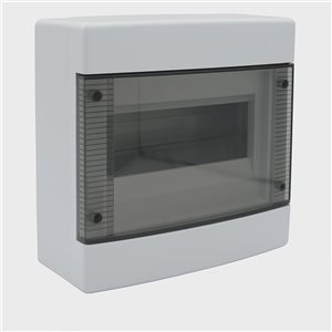 Centralino da Parete MeanWell 8 Moduli 200x180x100mm Bianco RAL 9016 IP40
