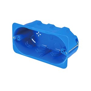 Scatola Portafrutti MeanWell da Incasso 4 Posti Rettangolare per Cartongesso con Inserto Metallico