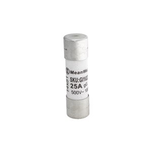 Fusibili AC MeanWell 500V D14X51mm 25A IP20 Certificati IEC60269 (10pz)