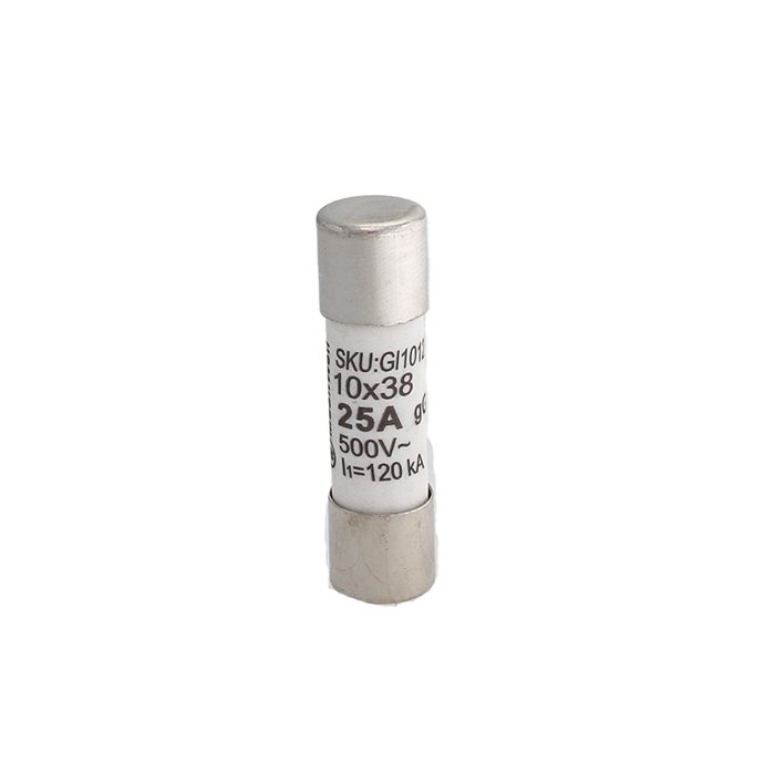Fusibili AC MeanWell 500V D10X38mm 25A IP20 Certificati IEC60269 (10pz)