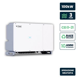 Inverter Fotovoltaico di Rete On-Grid INVT XG Series Trifase 100kW, 9 MPPT, CEI 0-21, Garanzia 10 Anni IP66