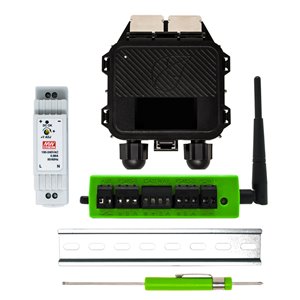Kit di Controllo per Ottimizzatori Tigo con Datalogger Cloud Connect Advanced (CCA con Ethernet, WiFi, RS485) e Antenna per Tras