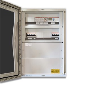 Quadro AC Trifase 30kW 50A 400V 2x24 Moduli Differenziale + SPI CEI 0-21 ABB / DEHN IP65