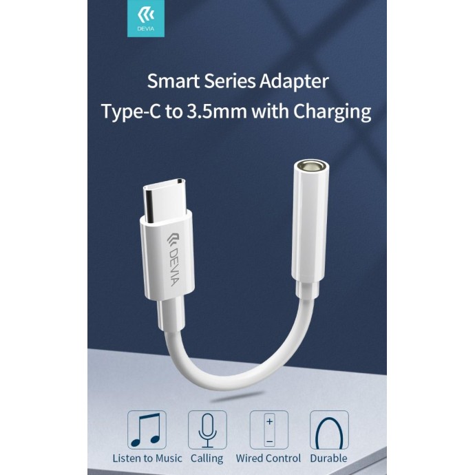 Adattatore Audio per auricolari da spina Tipo-C a Jack 3,5mm Adattatore Audio per auricolari da spina Tipo-C a Jack 3,5mm