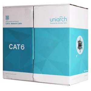 Cavo ethernet CAT6 UTP PVC 8 fili 24AWG, Rame, 305metri