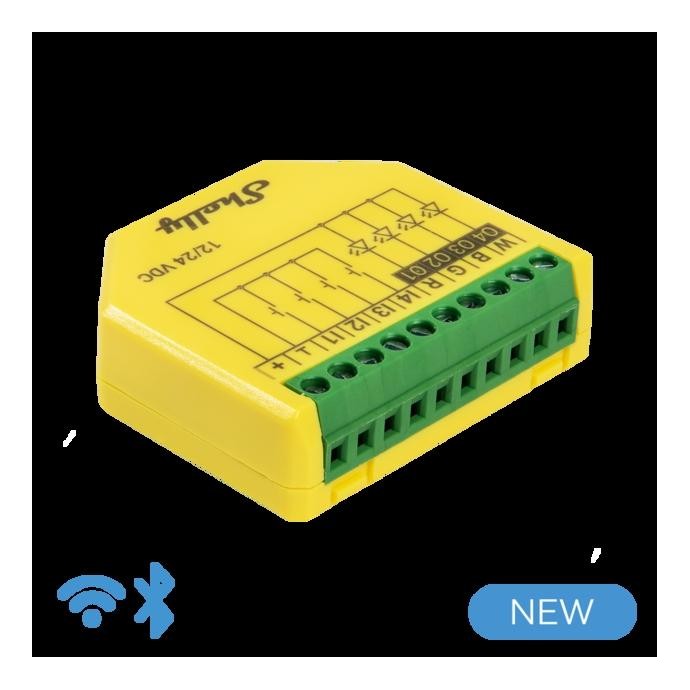 Shelly Plus RGBW PM - Controller Strisce LED 12-24DC RGBW + PM Shelly Plus RGBW PM - Controller Strisce LED 12-24DC RGBW + PM