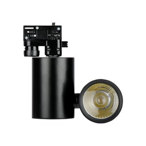 15W LED Track Light Black Body 6400K