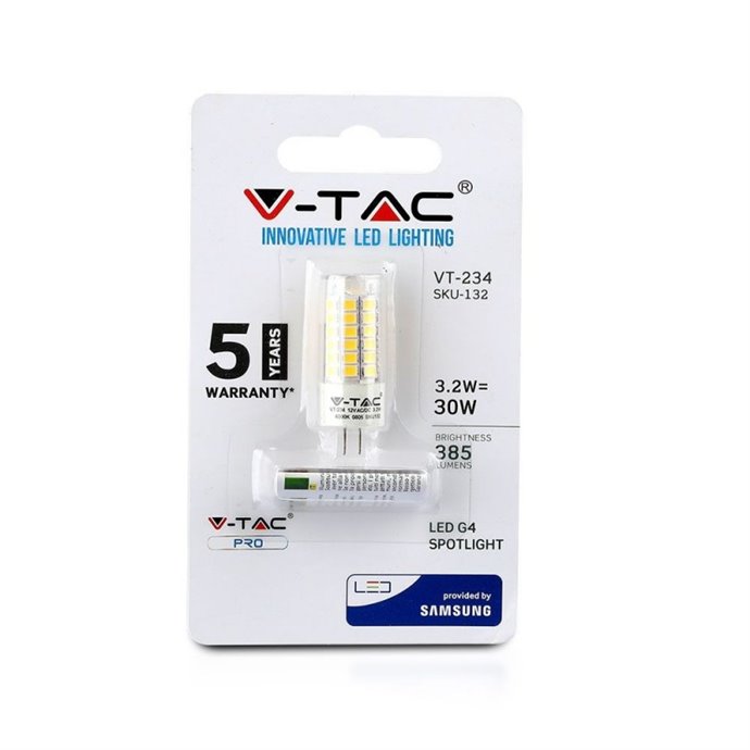 LED Spotlight Samsung Chip - G4 3.2W Plastic 3000K LED Spotlight Samsung Chip - G4 3.2W Plastic 3000K