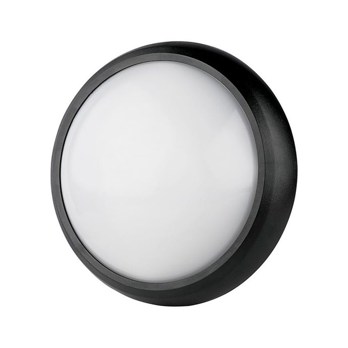 12W Dome Light Fitting Black Body Round 3000K IP65 12W Dome Light Fitting Black Body Round 3000K IP65