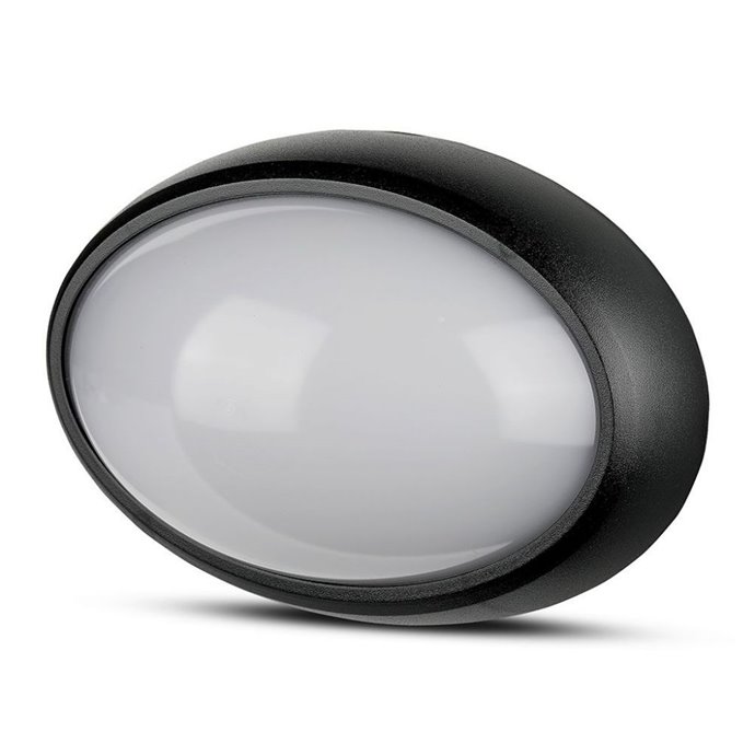 12W LED Full Oval Ceiling Lamp Black Body IP54 3000K 12W LED Full Oval Ceiling Lamp Black Body IP54 3000K