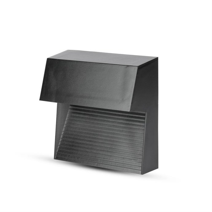 3W LED Step Light Black Body Square IP65 4000K 3W LED Step Light Black Body Square IP65 4000K