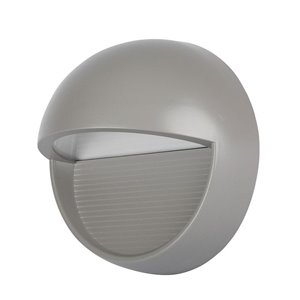 3W LED Step Light Grey Body Round IP65 3000K