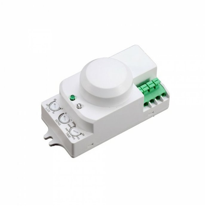 Microwave Sensor with Manual Override Function White Microwave Sensor with Manual Override Function White