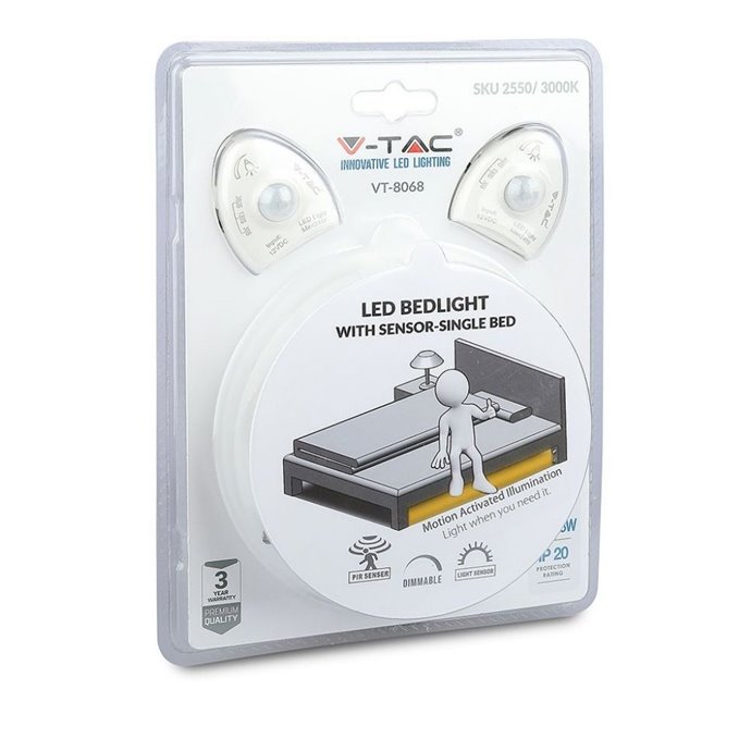 LED Bedlight with Sensor Double Bed 3000K LED Bedlight with Sensor Double Bed 3000K