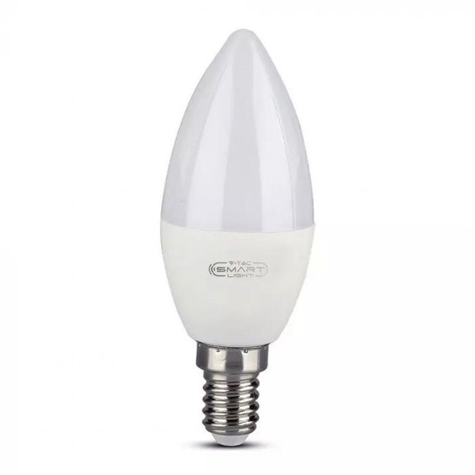 LED Bulb 4.5W E14 Candle Smart RGB + Ww+Cw LED Bulb 4.5W E14 Candle Smart RGB + Ww+Cw