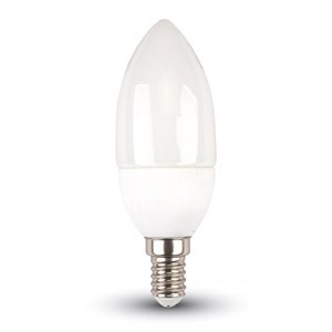 LED Bulb 3.5W E14 A80 Candle Dimming Brightness Rd Control RGB 6400K