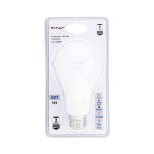Lampadina LED E27 17W A65 6400K (Blister 1 Pezzo)