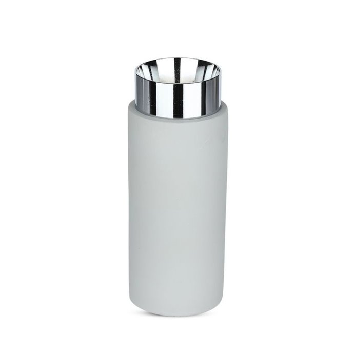 GU10 Fitting Gypsum Metal with Grey Concrete Chrome Bottom