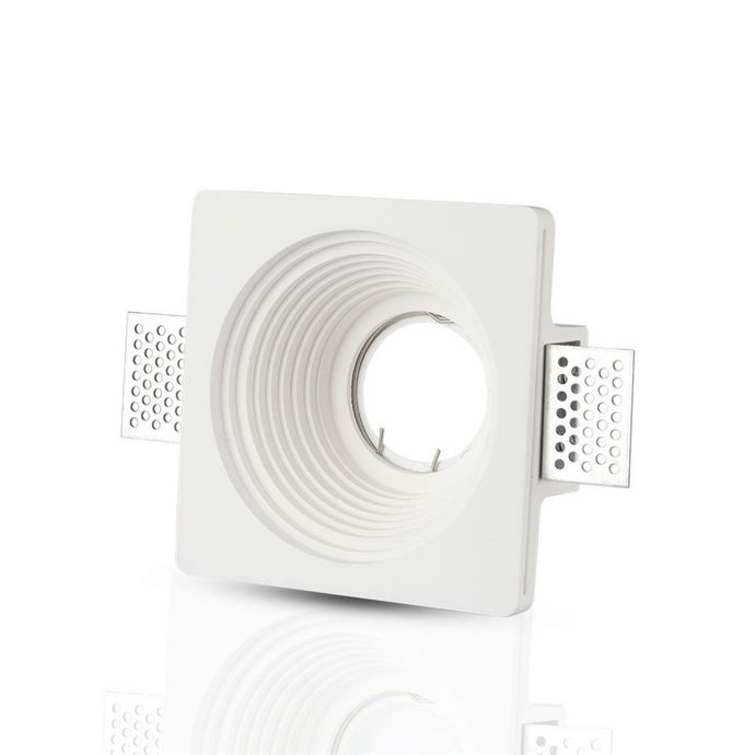 GU10 Fitting Gypsum White Recessed Light Round GU10 Fitting Gypsum White Recessed Light Round