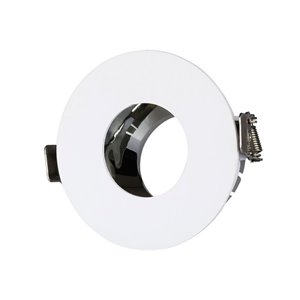 GU10 Fitting White+Chorme Round VT-873