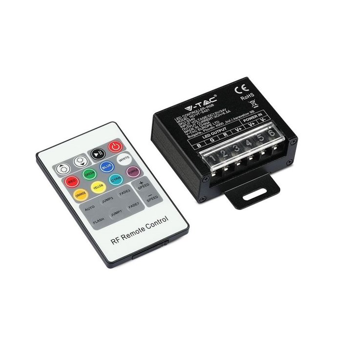 LED RGB Controller with 20 Key RF Remote Control Small LED RGB Controller with 20 Key RF Remote Control Small