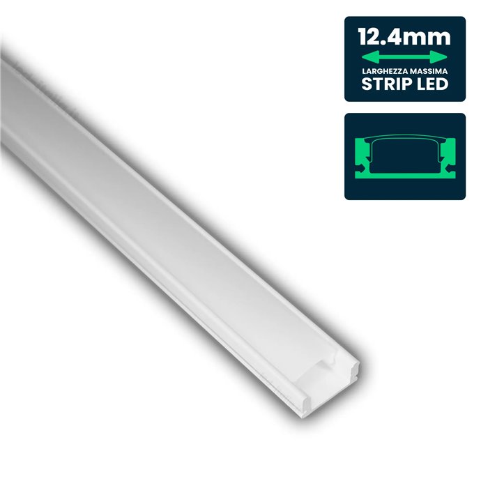 LED Strip Mounting Kit with Diffuser Aluminum2000* 17.4*7mm White Housing LED Strip Mounting Kit with Diffuser Aluminum2000* 17.4*7mm White Housing