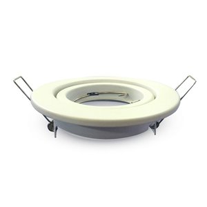 GU10 Housing Round Movable White