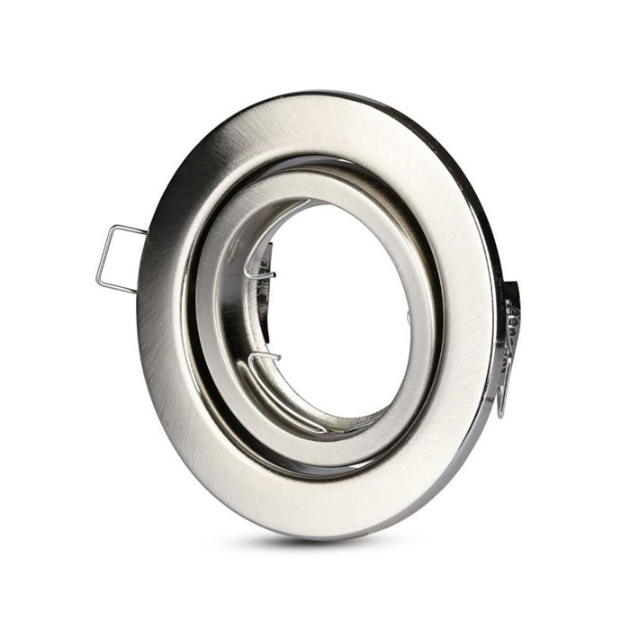 GU10 Housing Round Movable Satin Nickel GU10 Housing Round Movable Satin Nickel
